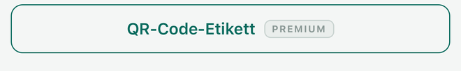 Der Knopf QR-Code-Etikett unten im Eintrag eines Artikels.