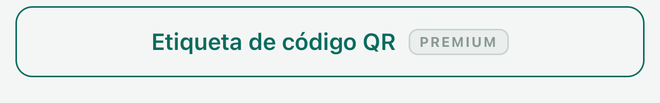El botón Etiqueta código QR al final de una ficha de artículo.