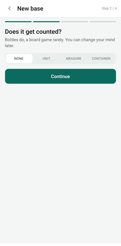 Choosing the quantity mode