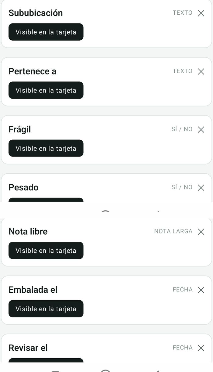 Siete campos sencillos